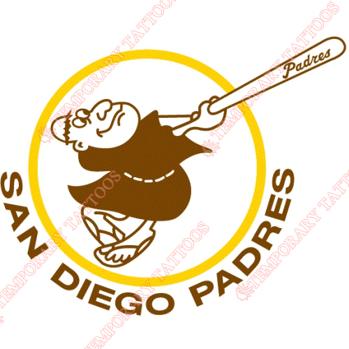 San Diego Padres Customize Temporary Tattoos Stickers NO.1858